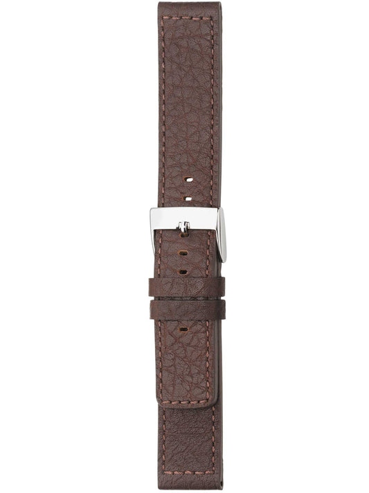 Herzog Pilot Lederarmband Dunkelbraun