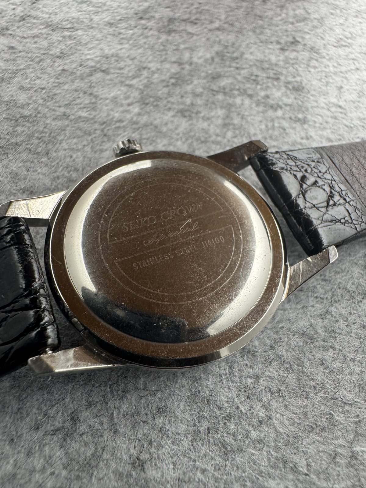 Seiko Crown Special J14100 – Cadran Tropical – Cal. 341, 23 rubis – fraîchement révisée d'une collection d'horloger japonais
