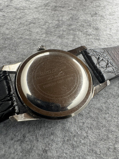 Seiko Crown Special J14100 – Cadran Tropical – Cal. 341, 23 rubis – fraîchement révisée d'une collection d'horloger japonais