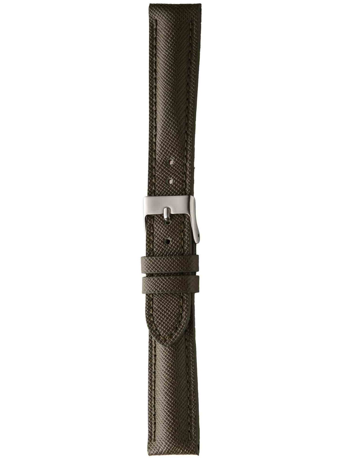 Herzog Saffiano Lederarmband Olive
