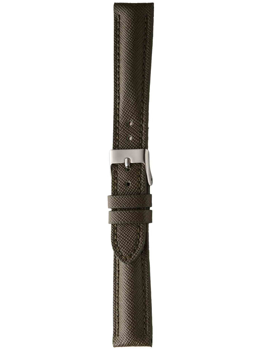 Herzog Saffiano Lederarmband Olive