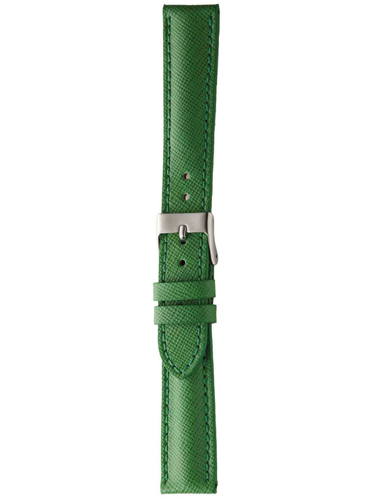 Herzog Saffiano Lederarmband Grün