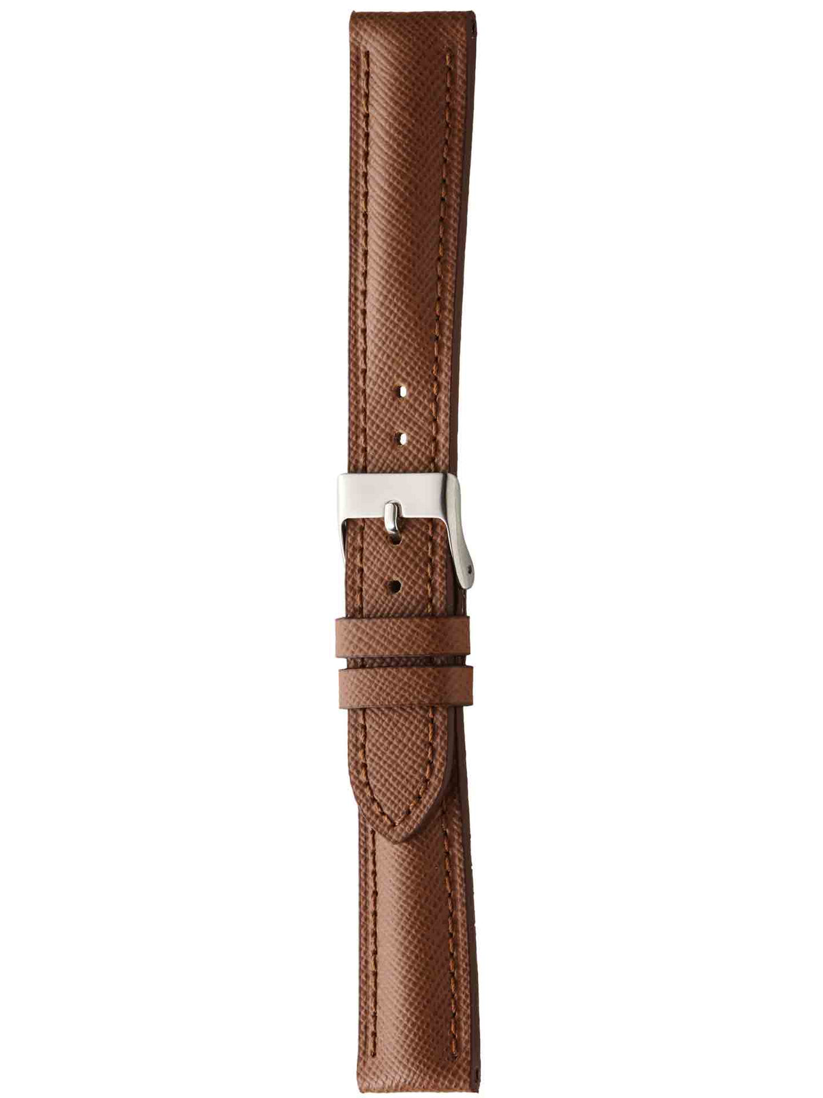 Herzog Saffiano Lederarmband Braun