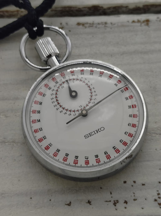 Seiko Stoppuhr – Ref. 90-5010 – mechanisches Werk, Handaufzug – Zeigerstopp mit Zählwerk – August 1978 - frisch revidiert