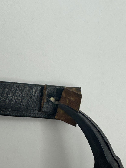 Vintage NOS Lizard Watch Strap in Honey Brown, 9 mm – also suitable for fixed spring bars (clip closure), with box (Japan)