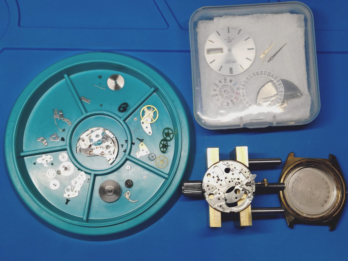 Seiko Lord Matic 23J 5606-7000 – JNR-Widmungsuhr (Japan. Staatsbahn), vergoldet, revidiert