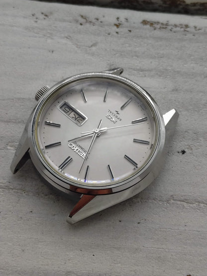 King Seiko Special 5256-8010 – Caliber 5256A, Daini Seikosha – the last King Seiko – service anniversary watch of Nagoya Neji Seisakusho, March 1975 – freshly serviced