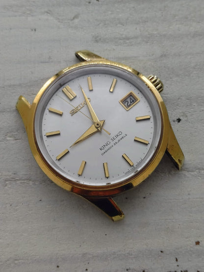 King Seiko 44KS – Ref. 4402-8000 – Caliber 4402A, manual wind with hacking seconds, Daini Seikosha – medallion case back – September 1966 – freshly serviced