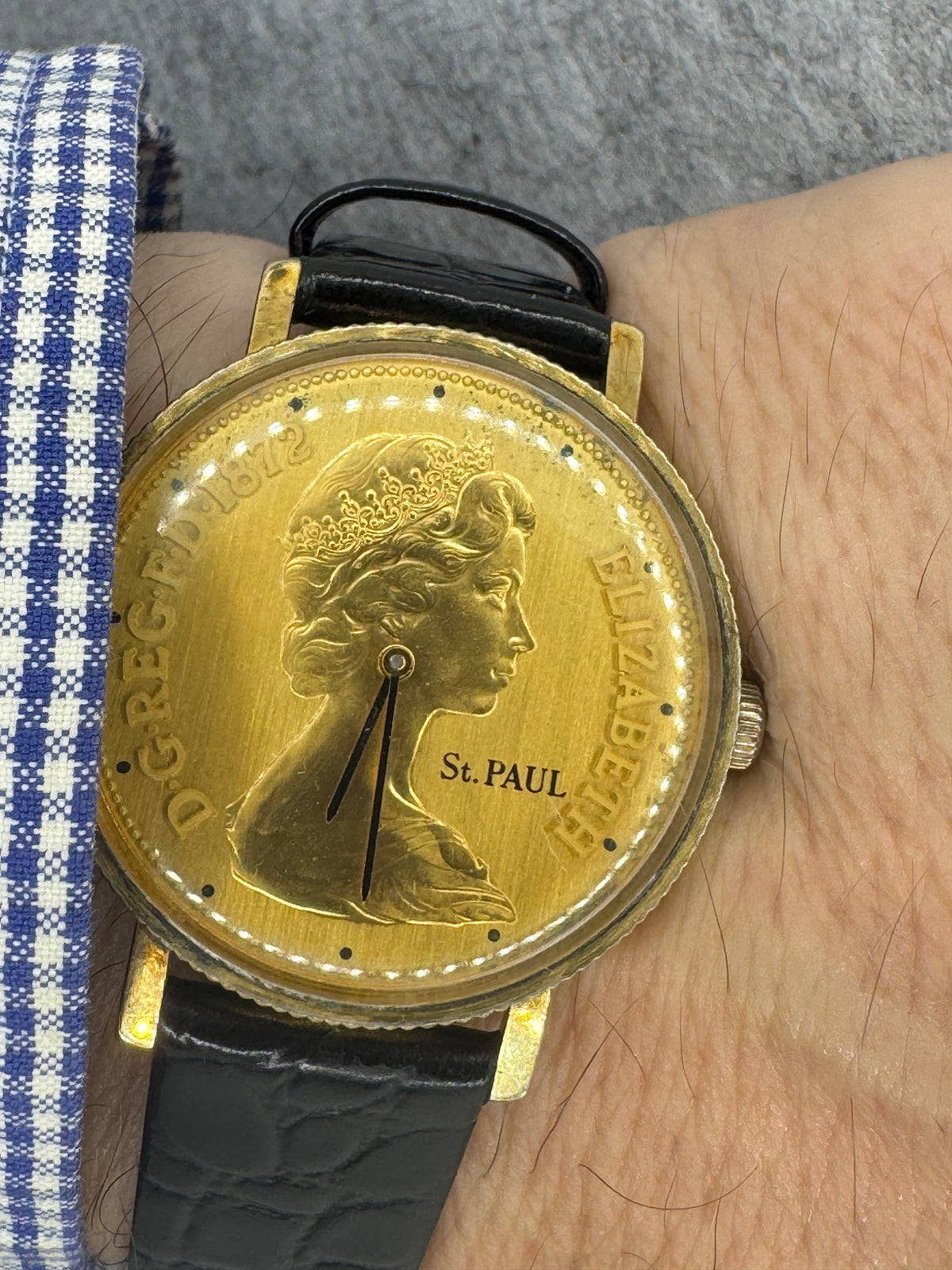 Orient Coin Watch I120-46101 – Cal. 12040, 21 Jewels Manual Wind – Coin Dial St Paul's Cathedral – 1970s
