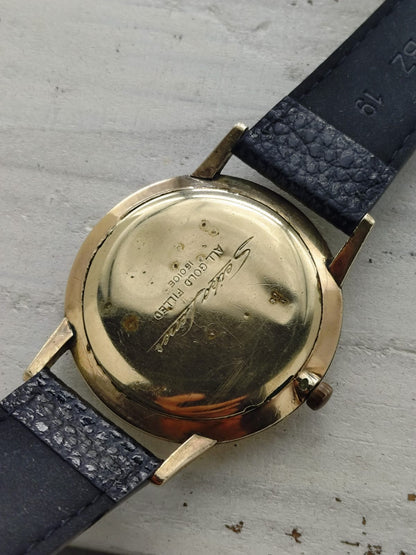Seiko Liner « Diashock 23 Jewels » – Réf. 15010E – Calibre 3140, remontage manuel – Boîtier en plaqué or, début des années 1960 – fraîchement révisée