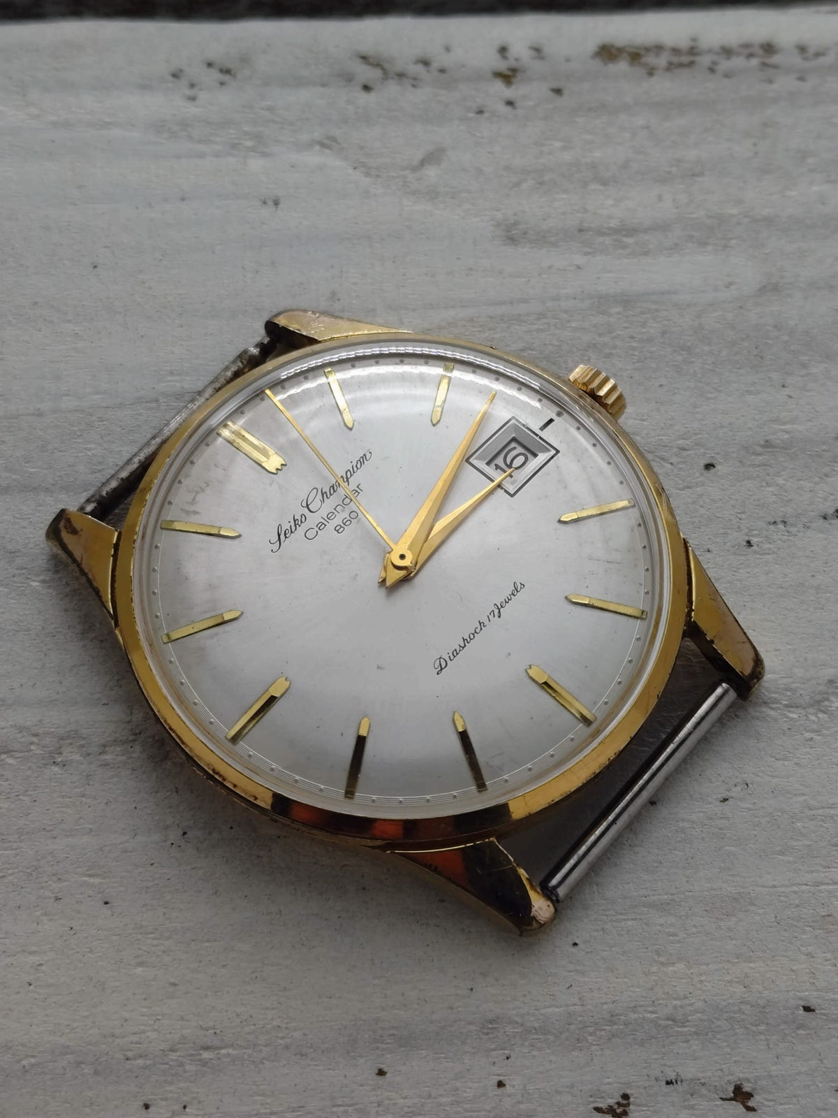 Seiko Champion Calendar 860 – Réf. J15017 – Calibre 860, remontage manuel, Daini Seikosha – 1963 – fraîchement révisée