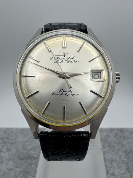 Citizen Jet Auto Dater 21 Jewels – Ringrotor-Automatik – Firmengravur Nippon Express 1966 - frisch revidiert