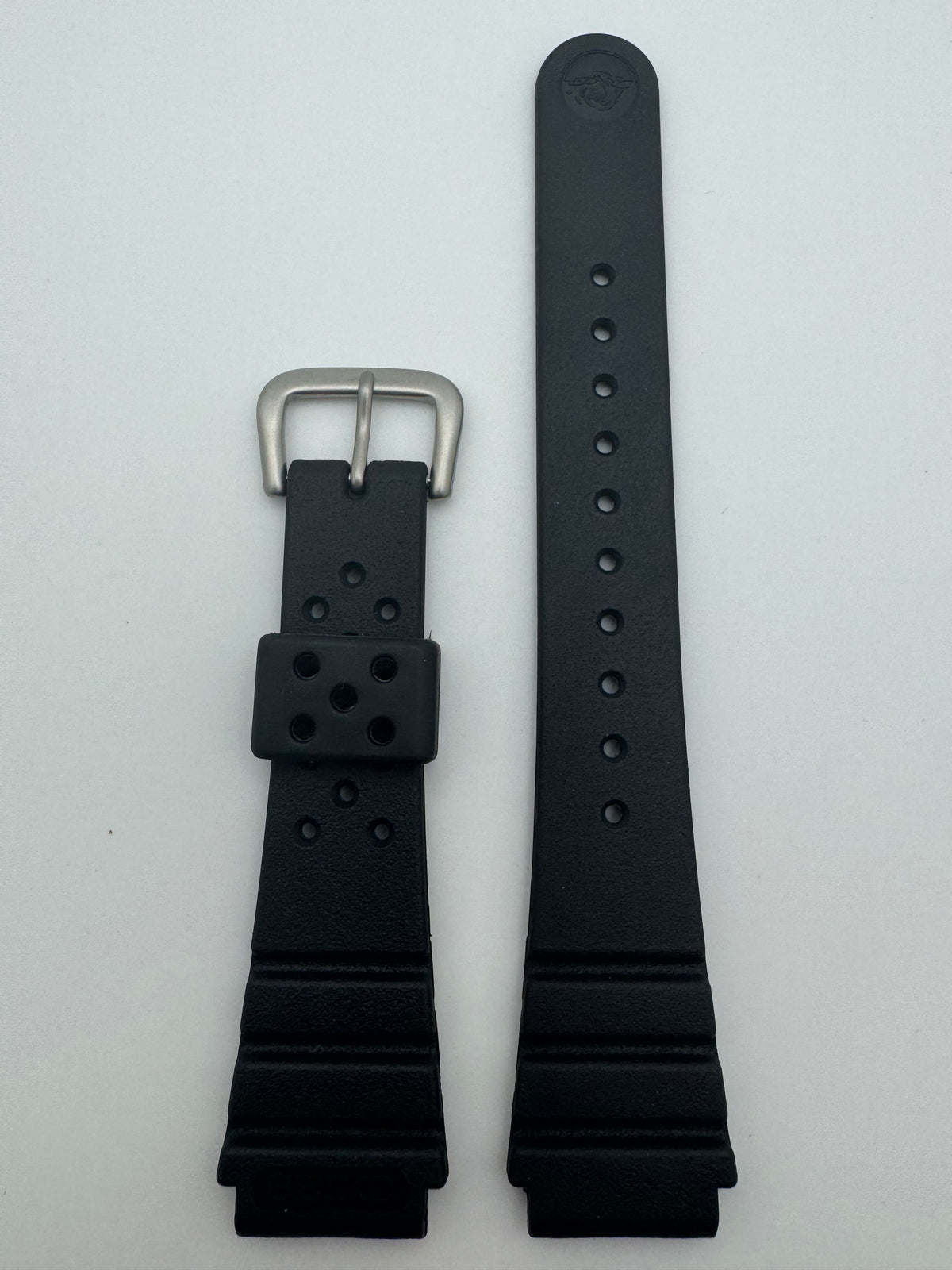 Original Seiko Diver-Armband DAL3BP (19–16 mm) – schwarz (JDM)