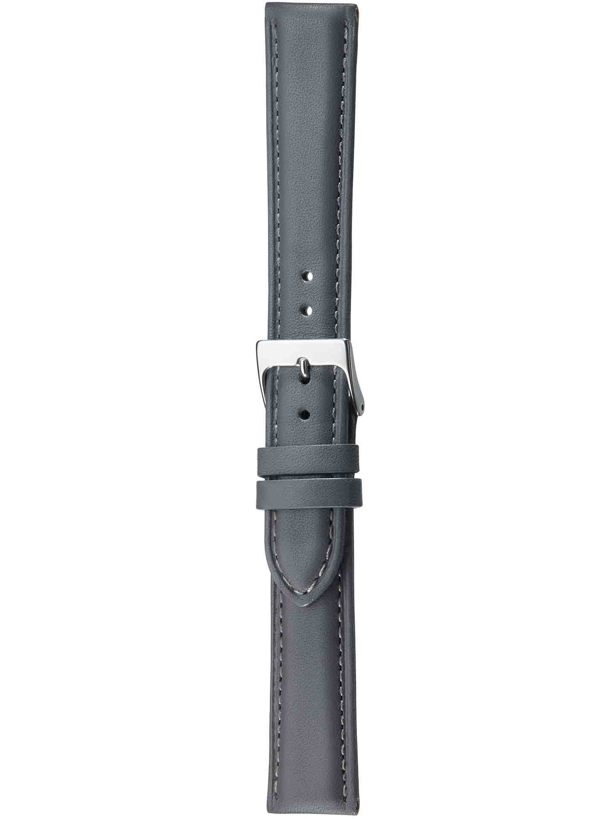 Herzog Italo-Nappa Lederarmband Grau