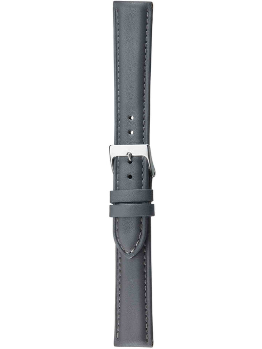 Herzog Italo-Nappa Lederarmband Grau