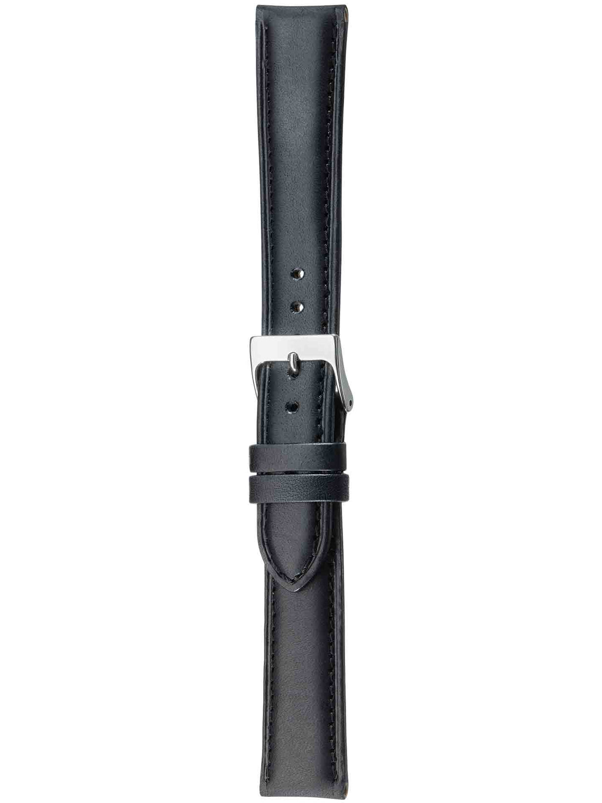 Herzog Italo-Nappa Lederarmband Schwarz