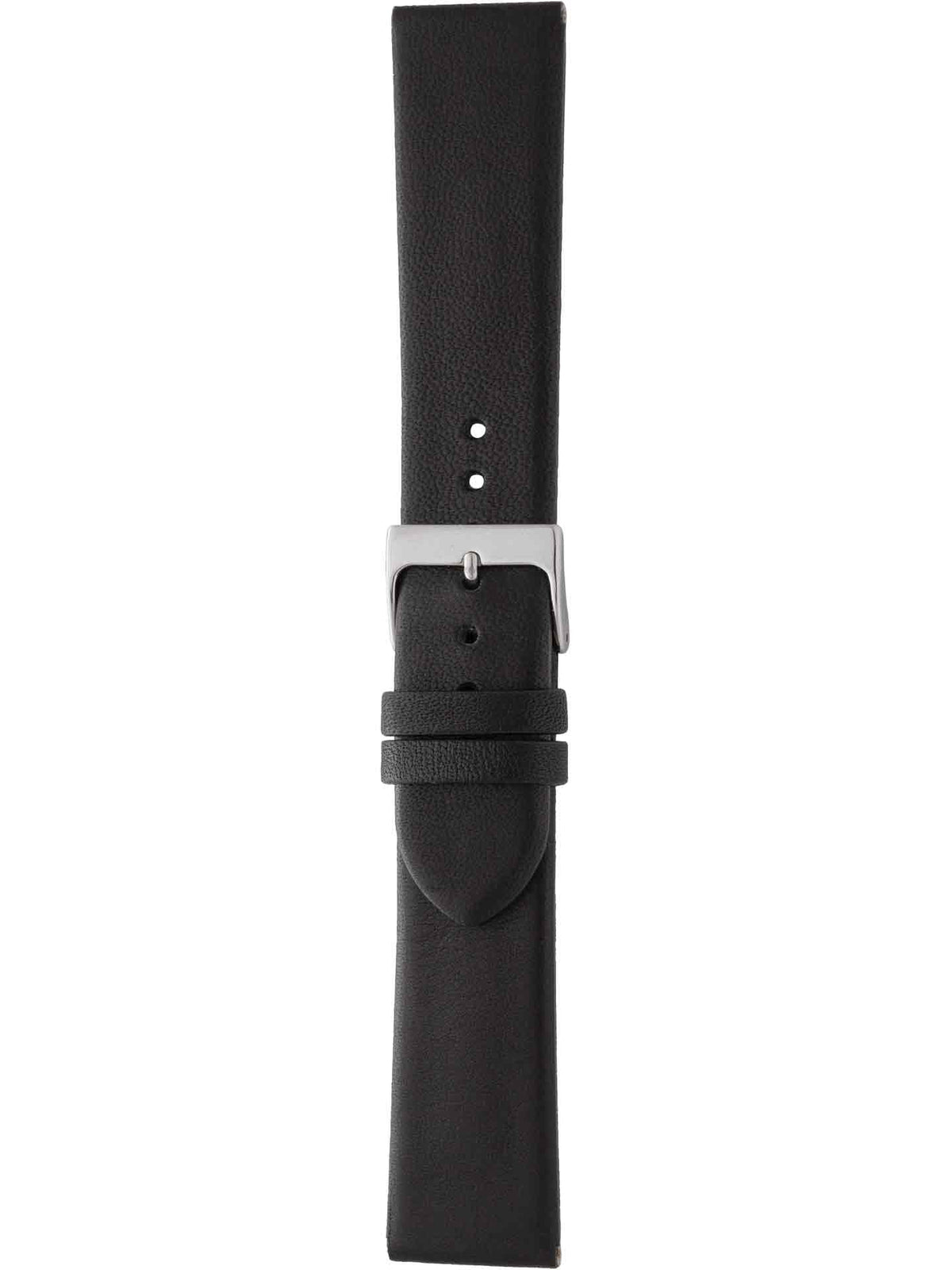 Herzog Italo-Design Lederarmband Schwarz