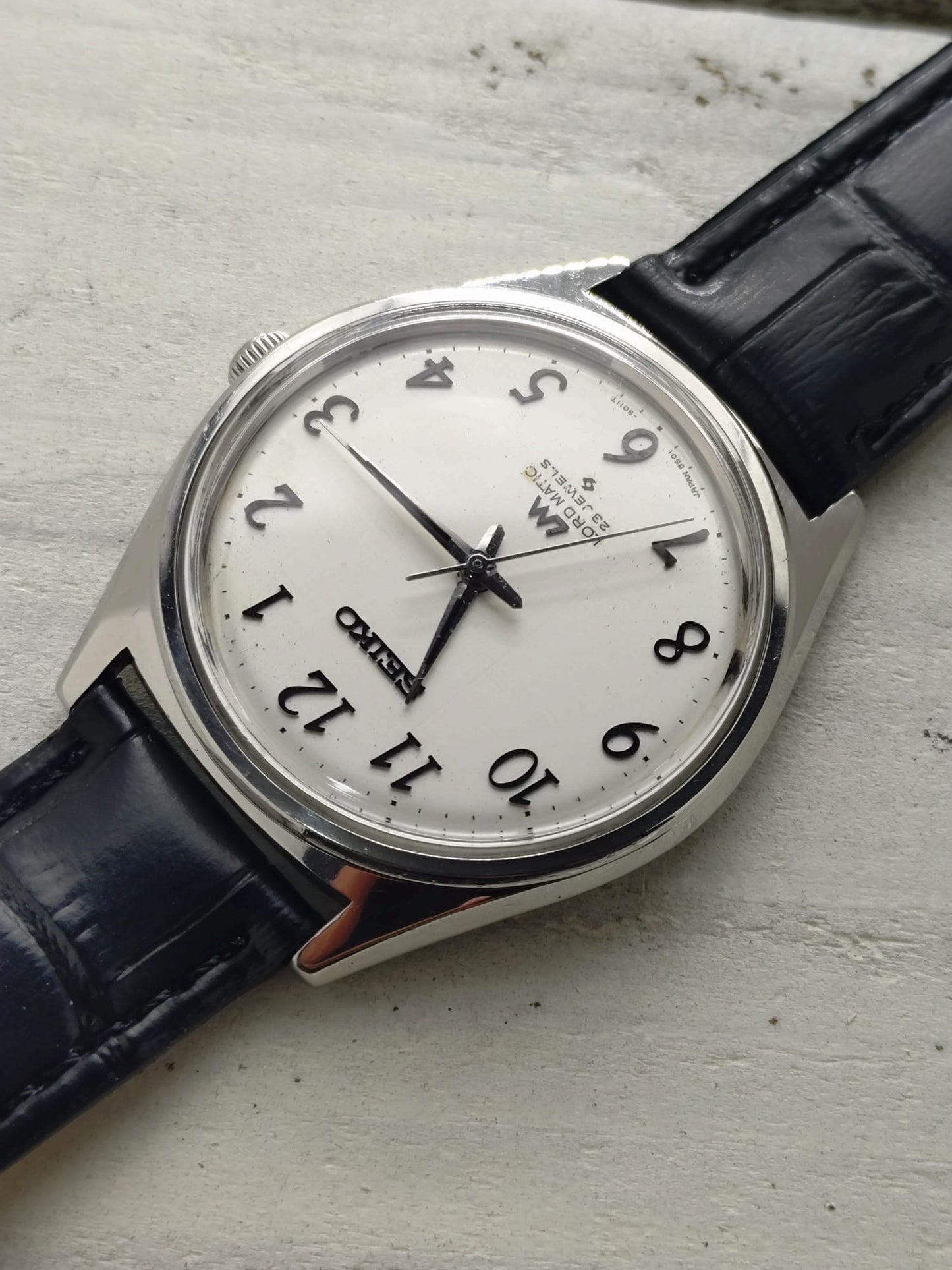 Seiko Lord Matic 5601-9000 – Juni 1970 – Time-only Arabic, revidiert