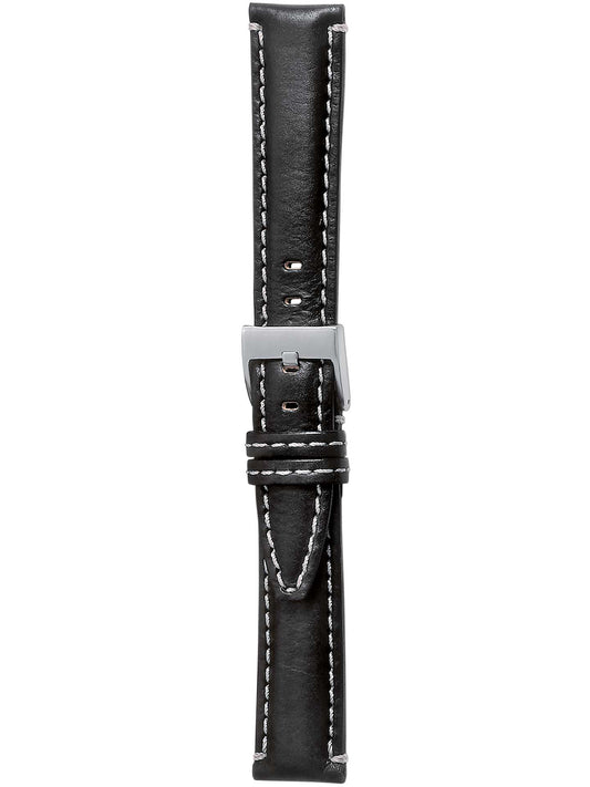 Herzog Torino Lederarmband Schwarz