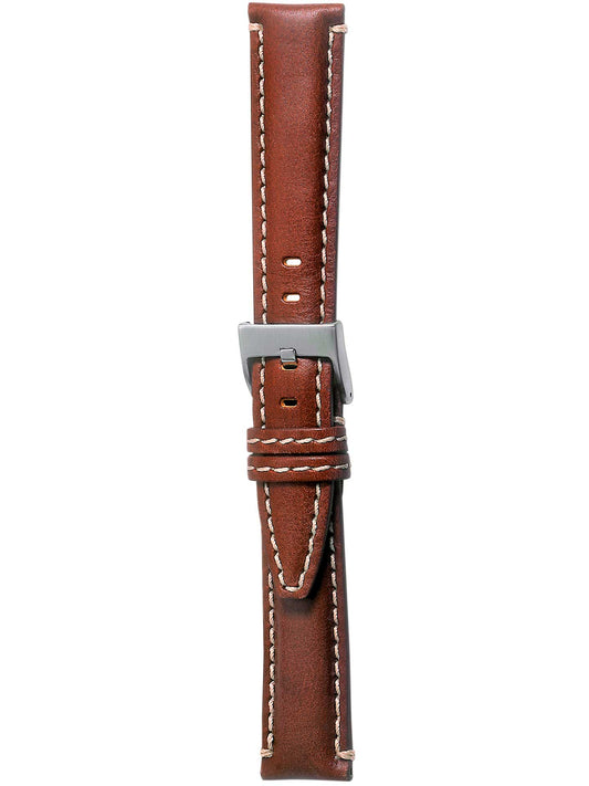 Herzog Torino Lederarmband Rotbraun
