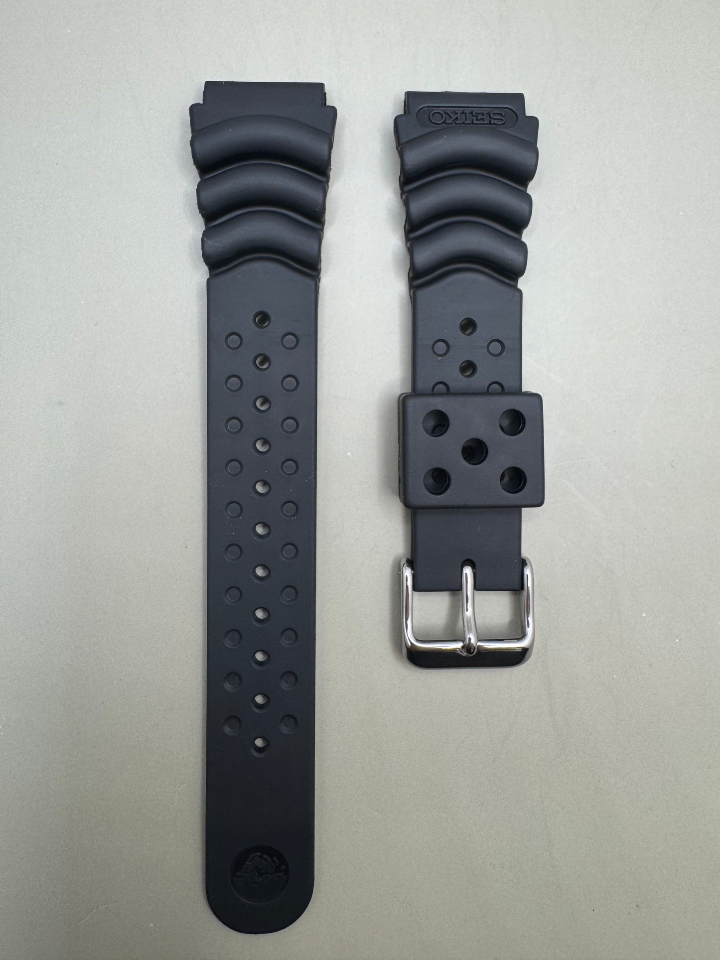 Original Seiko Diver-Armband DB73BP (20–18 mm) – schwarz (JDM)