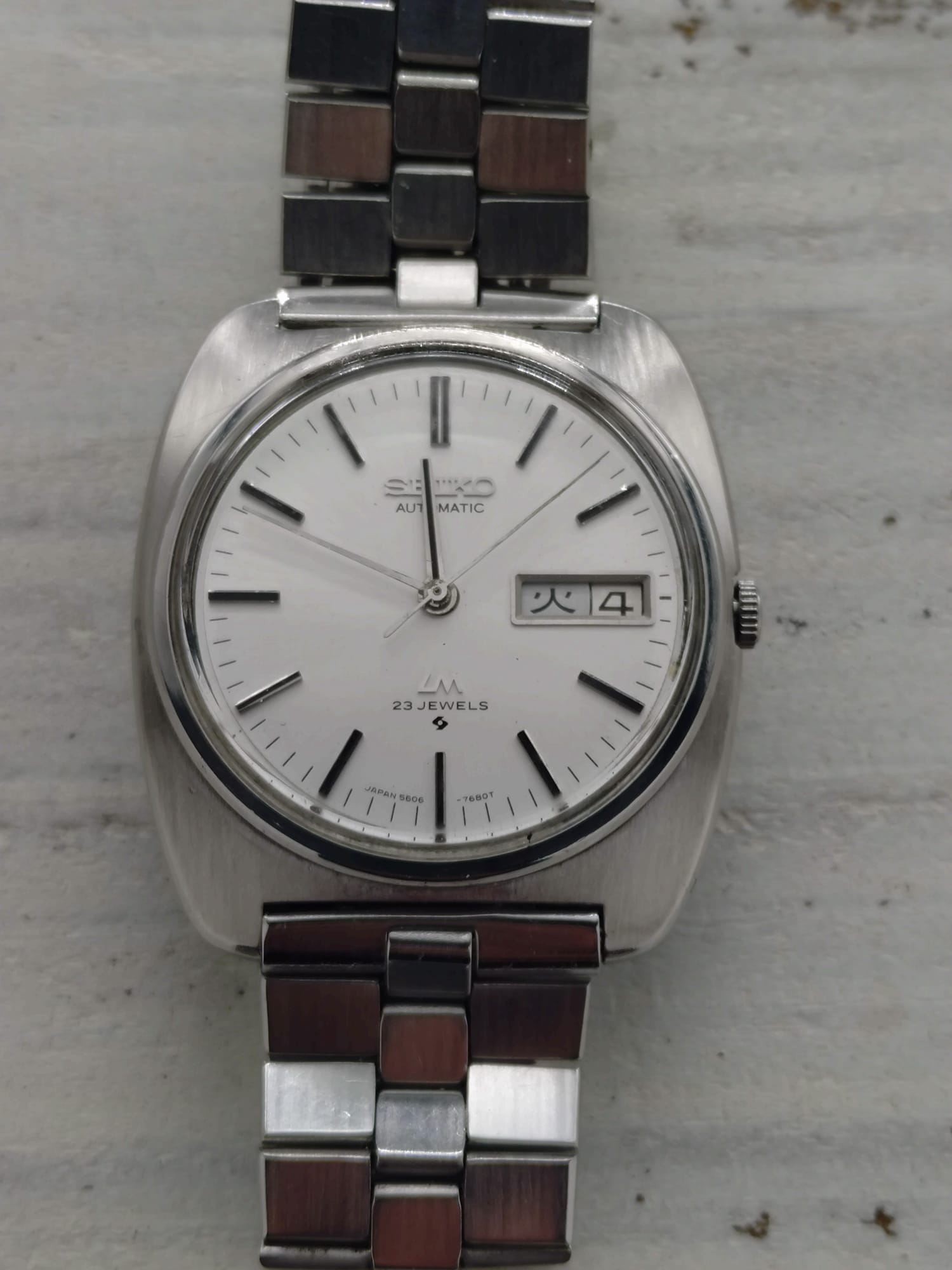 Seiko Lord Matic 5606-7130 – Dec. 1969 – Day-Date, Original Steel