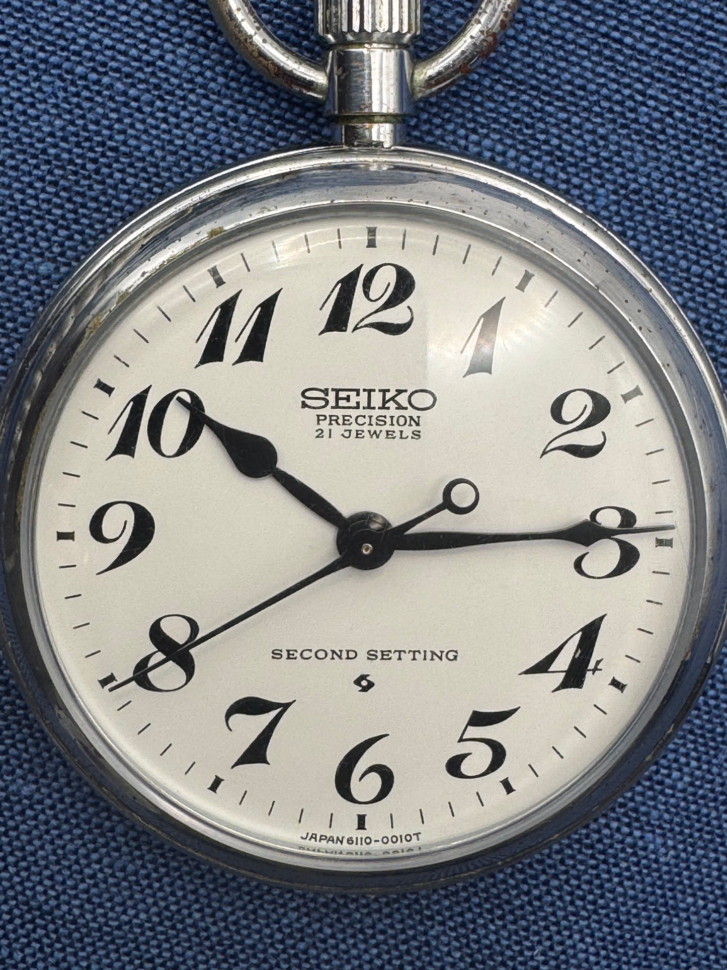 Seiko Precision Railway Pocket Watch – Ref. 6110-0010T “Second Setting”