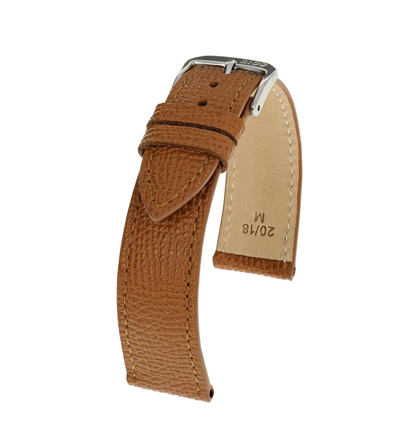 RIOS1931 Rindsleder-Uhrenarmband (Honig) - 22mm - Länge M