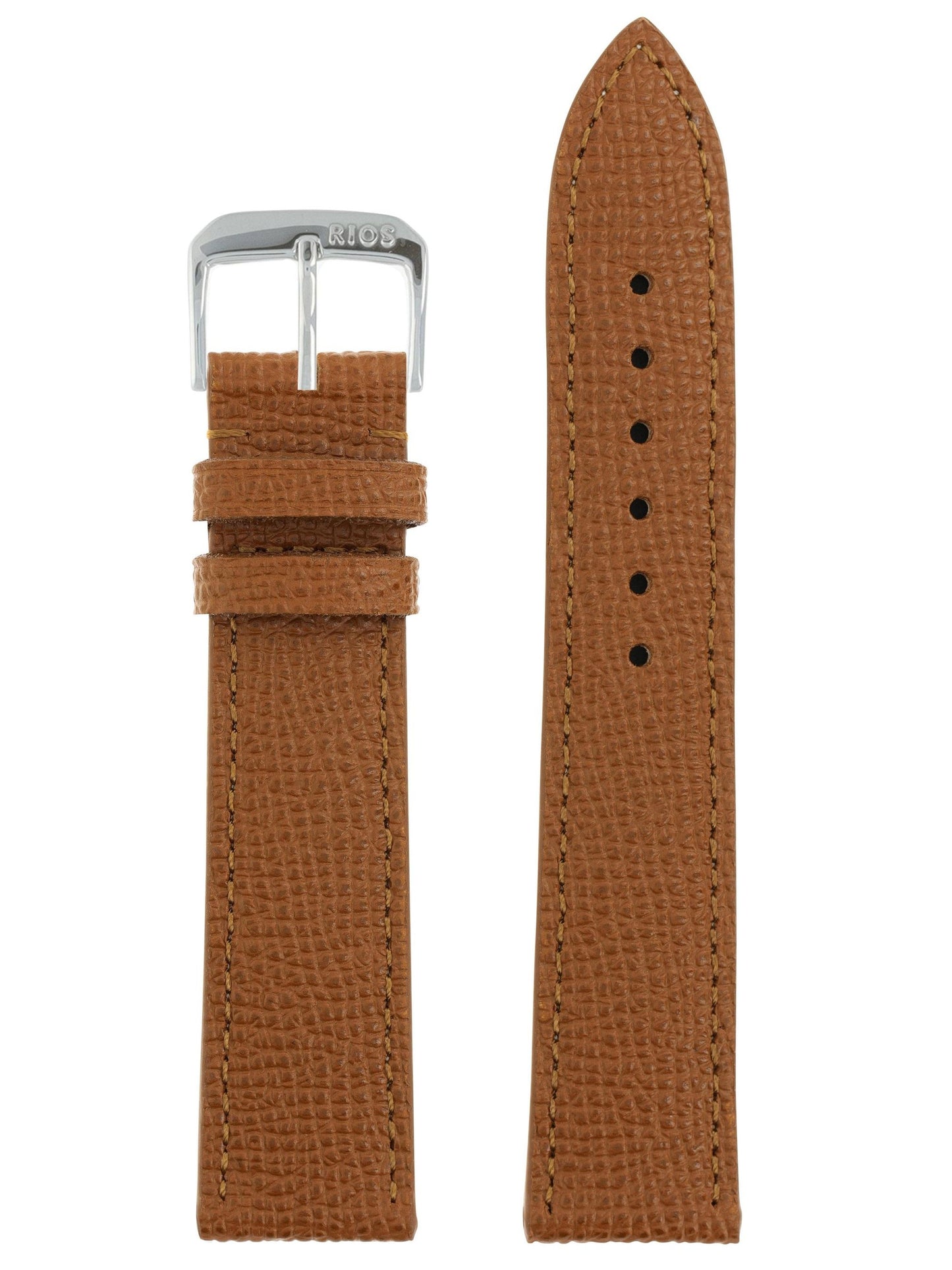 RIOS1931 Rindsleder-Uhrenarmband (Honig) - 22mm - Länge M