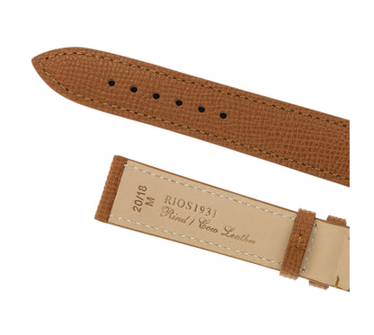 RIOS1931 Rindsleder-Uhrenarmband (Honig) - 22mm - Länge M