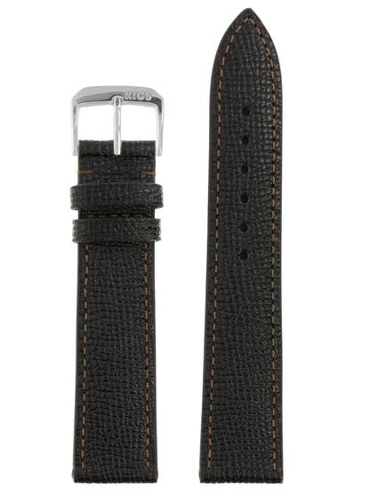 RIOS1931 Rindsleder-Uhrenarmband (Mokka) - 22mm - Länge M