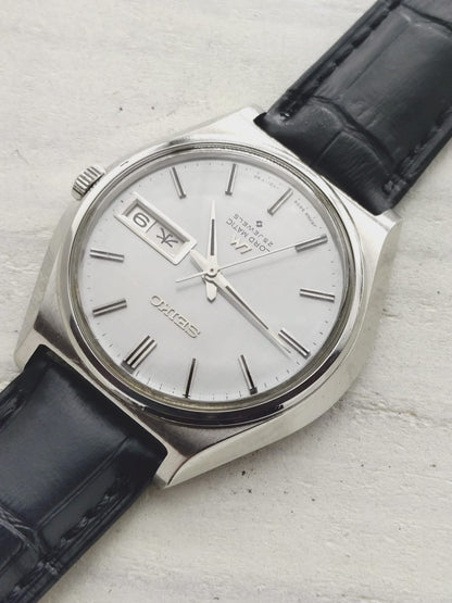 Seiko Lord Matic 5606-7010 – June 1969 – Linen Dial, Day/Date – "WATER PROOF" Caseback – Serviced