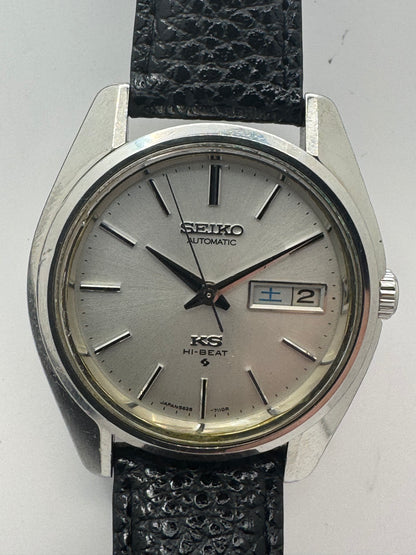 King Seiko Hi-Beat 5626-7000 – Calibre 5626A, Suwa Seikosha – Acier inoxydable, couronne signée KS – Juin 1970 – fraîchement révisée