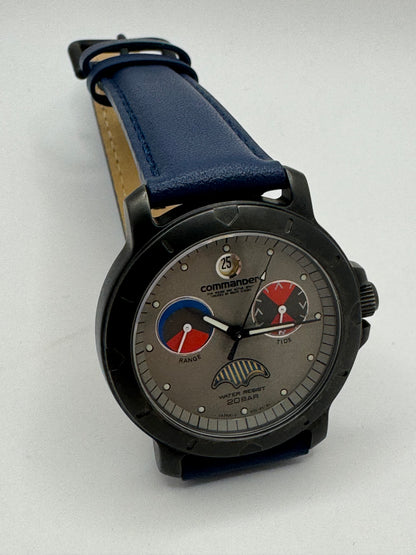Ricoh Elemex „Commander" Multifunktion (1991) – Vintage Sport-Tool-Watch mit Tide-Indikator, Sonnen-Phasenanzeige und 20-BAR-Wasserdichtigkeit – Ref. 872001