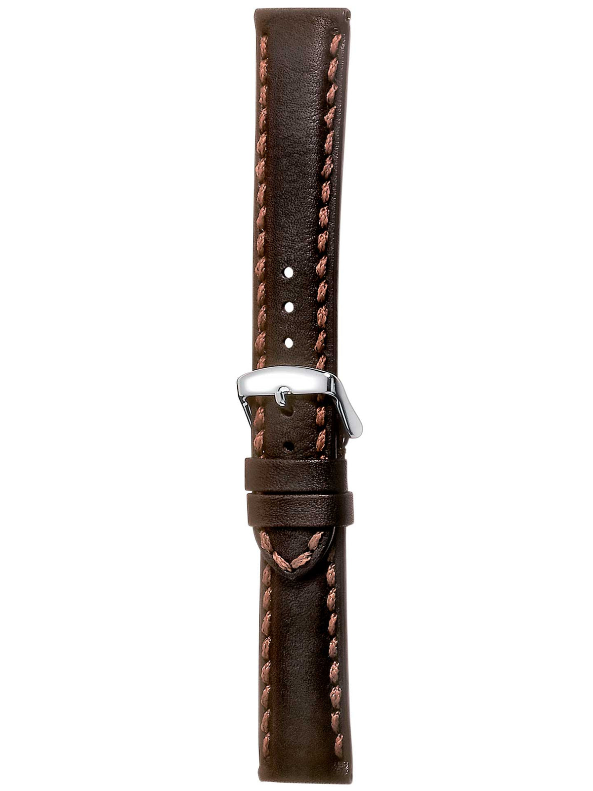 Herzog Chronograph Lederarmband Dunkelbraun