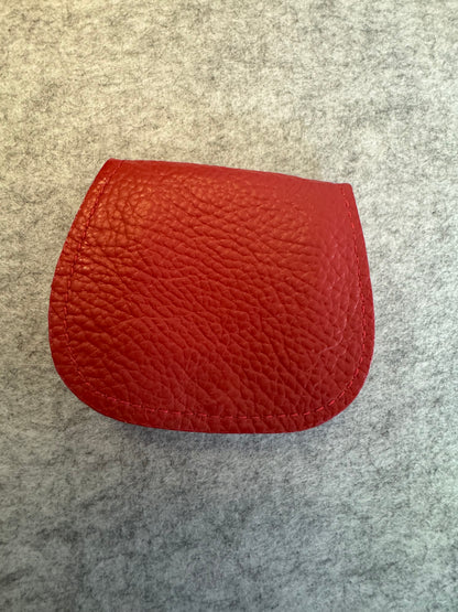 Japanese pocket watch case made from soft cowhide – handcrafted in Fuchū, Japan