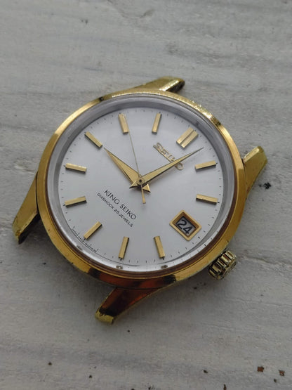 King Seiko 44KS – Ref. 4402-8000 – Caliber 4402A, manual wind with hacking seconds, Daini Seikosha – medallion case back – September 1966 – freshly serviced