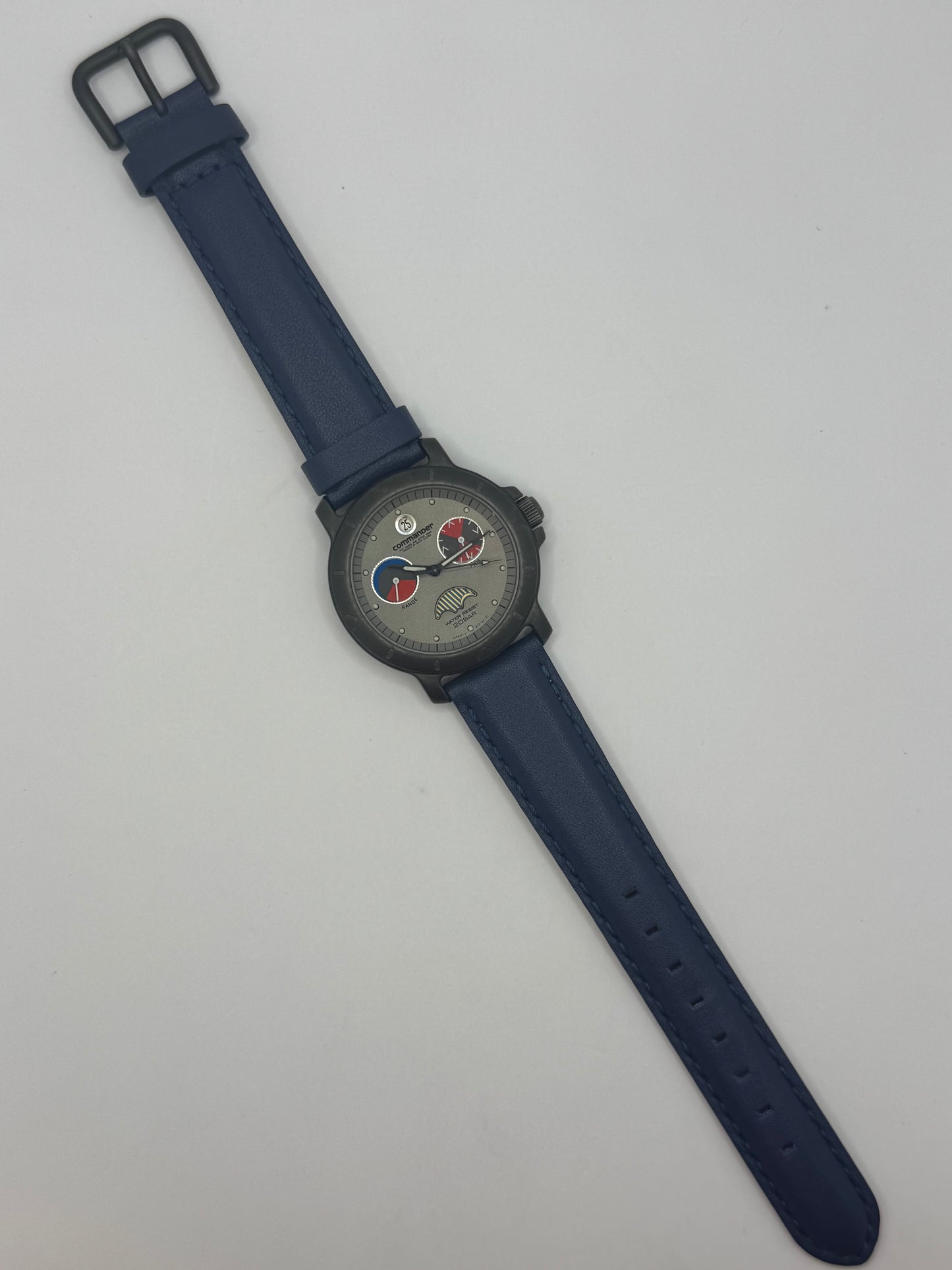 Ricoh Elemex „Commander" Multifunktion (1991) – Vintage Sport-Tool-Watch mit Tide-Indikator, Sonnen-Phasenanzeige und 20-BAR-Wasserdichtigkeit – Ref. 872001