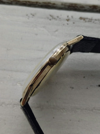 Seiko Liner « Diashock 23 Jewels » – Réf. 15010E – Calibre 3140, remontage manuel – Boîtier en plaqué or, début des années 1960 – fraîchement révisée