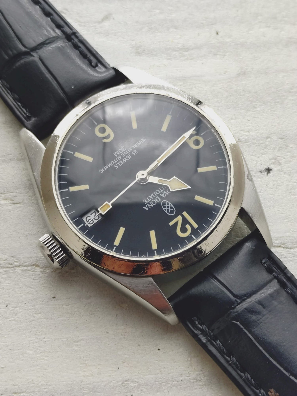 Nova Dona Autodate – Japan's first magazine project watch – ETA 2824-2, exhibition case back – Serviced early 2026