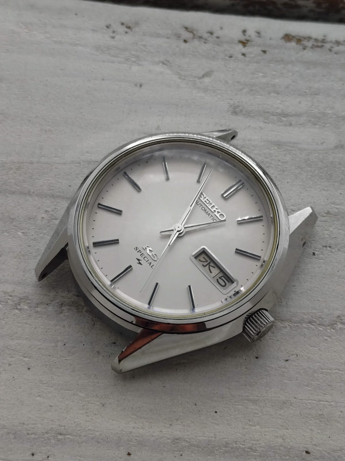 King Seiko Special 5256-8010 – Caliber 5256A, Daini Seikosha – the last King Seiko – service anniversary watch of Nagoya Neji Seisakusho, March 1975 – freshly serviced