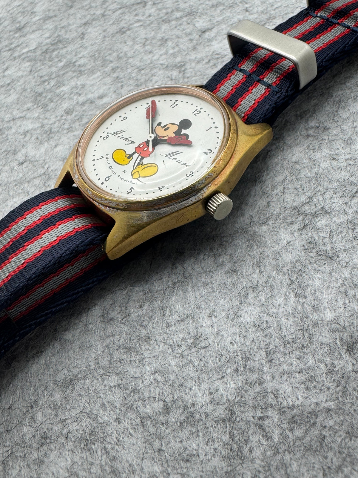 Seiko Tomony Disney Time Mickey Mouse 5000-7000 – Handaufzug – 1970er – Zeiger als Mickeys Arme