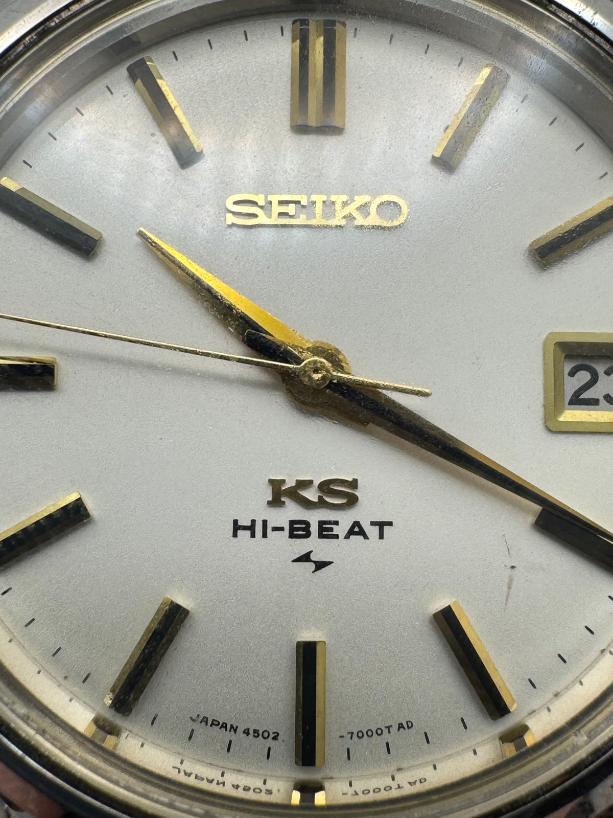 King Seiko Hi-Beat Ref. 4502-7000 – July 1969 – Daini Seikosha – with caseback medallion – serviced