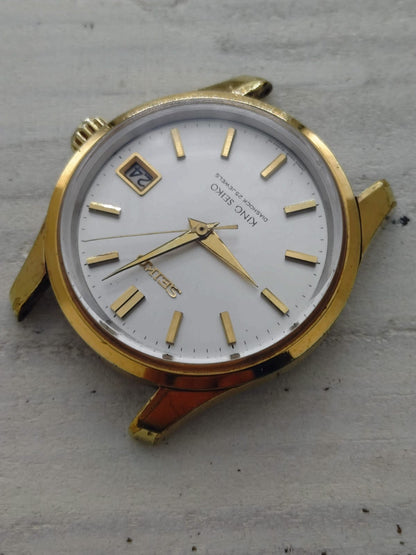 King Seiko 44KS – Ref. 4402-8000 – Caliber 4402A, manual wind with hacking seconds, Daini Seikosha – medallion case back – September 1966 – freshly serviced