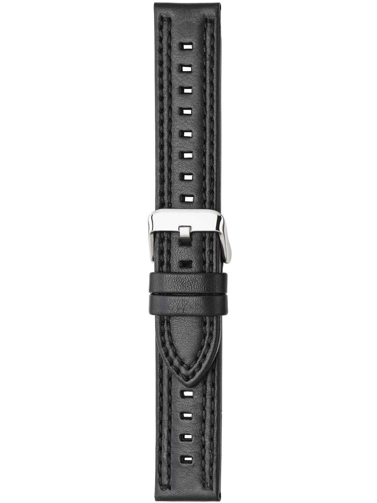Herzog Kansas Lederarmband Schwarz