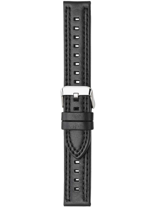 Herzog Kansas Lederarmband Schwarz