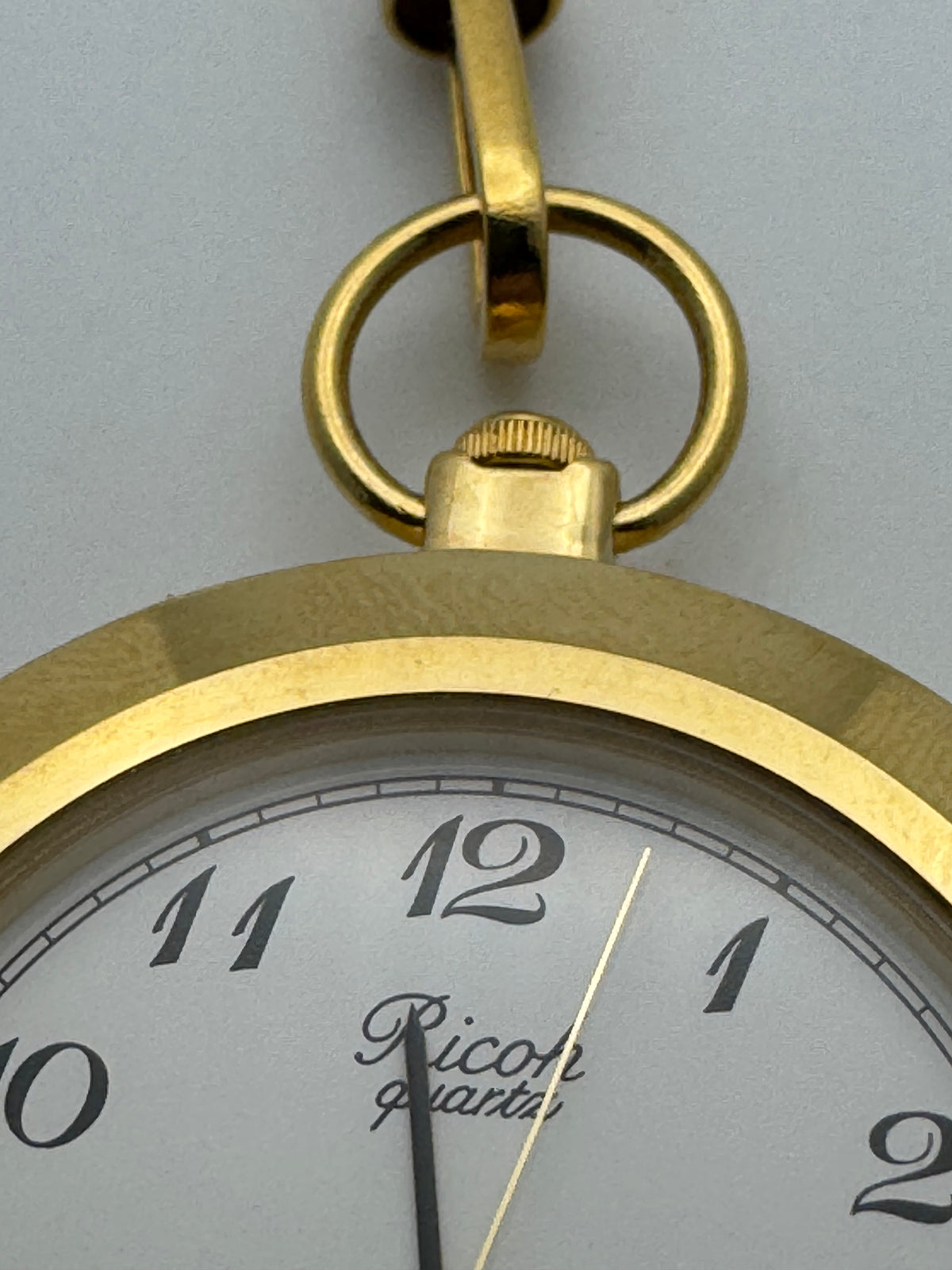 Ricoh Quartz Pocket Watch – Ref. J-272-48-01 – gold-colored – Chain