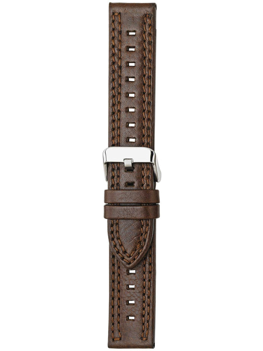Herzog Kansas Lederarmband Dunkelbraun