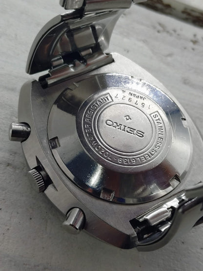 Seiko 5 Sports JDM Speed-Timer 6139-7020 – Caliber 6139, 21 jewels, Suwa Seikosha – Inner bezel, blue regatta counter – May 1971 – freshly serviced