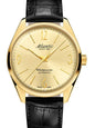 Atlantic Worldmaster Art Déco Automatik – Gelbgold PVD / Leder (40 mm)